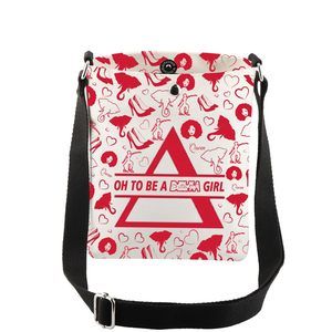 Red White Sorority Gifts Oh To Be A Sorority Girl Crossbody Bag :^)